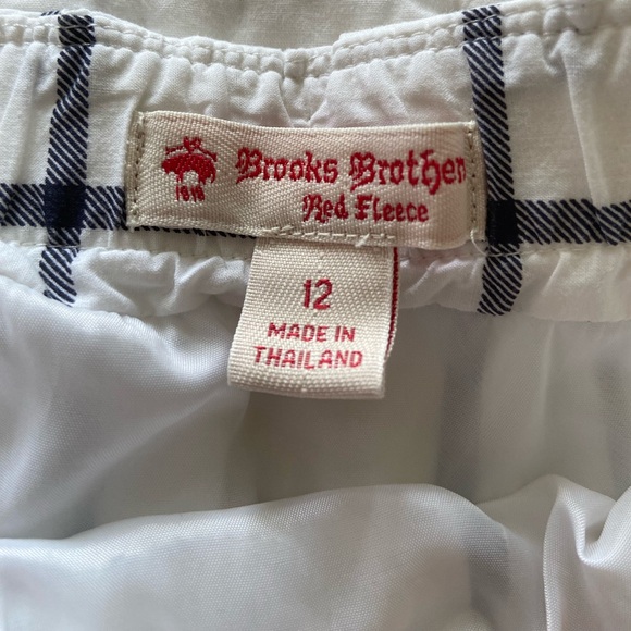 Brooks Brothers Red Fleece black and white windowpane skirt, size 12 - Picture 2 of 4